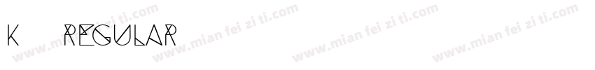 K5 Regular字体转换